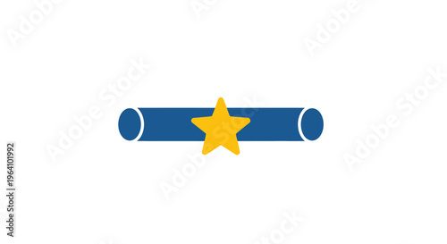 A blue and yellow star symbol.