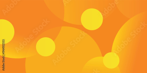 Fond géométrique coloré. Éléments orange avec gradient fluide. Composition des formes dynamiques. Illustration vectorielle