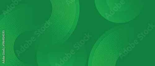 Abstract green background with vibrant and dynamic green circular wavy lines. Trendy and minimalist design for modern templates. Vectro VOL. 2