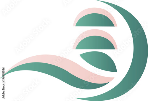 Elegant Shell Logo with Soft Curves for Skincare Beauty