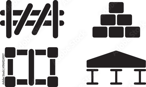 Minimalist black of business and finance symbols black minimalist business symbols