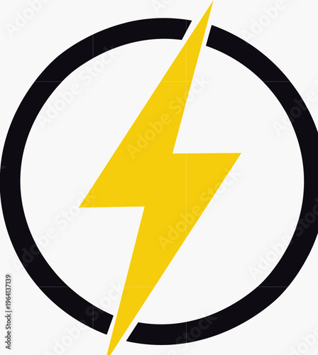  Various Energy Symbols, Power, Warning, and Alert Signs for Websites, Apps, and Digital Media Designs Black Lightning Bolt Silhouette Icons Representing Electrical Power Energy and High Voltage