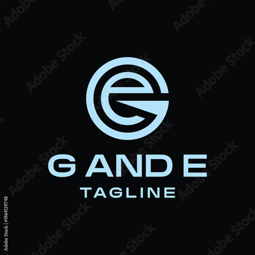 Letter e and G logo modern Business Design symbol Graphic Vector