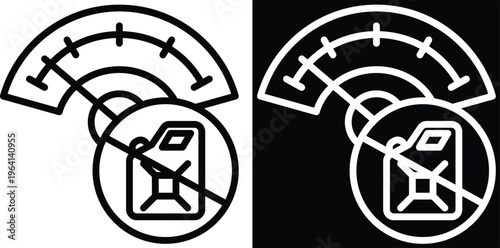 shortage Two-tone version in black and white background