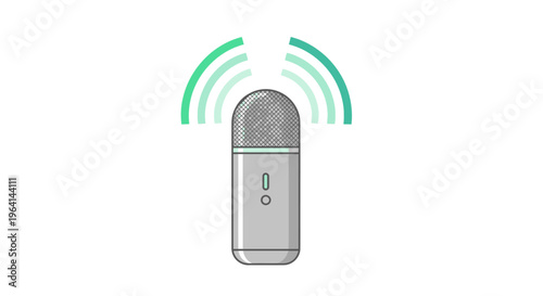 Podcast Microphone Audio Broadcasting Media Communication Icon