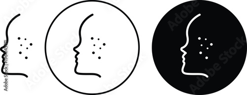 Acne icon. flat illustration of vector icon for web UI UX