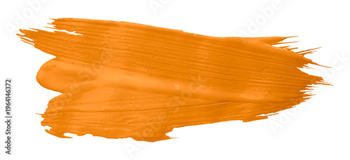orange watercolor background. Artistic hand paint. Isolated on transparent background.