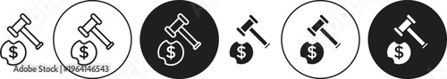Bankruptcy icon. flat illustration of vector icon for web UI UX