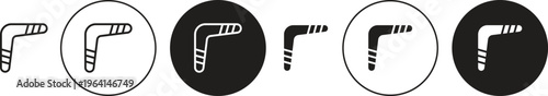Boomerang icon. flat illustration of vector icon for web UI UX