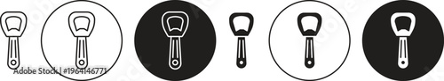 Bottle opener icon. flat illustration of vector icon for web UI UX