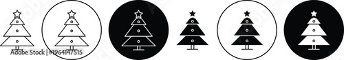 Christmas tree icon. flat illustration of vector icon for web UI UX