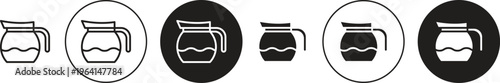 Coffee pot icon. flat illustration of vector icon for web UI UX