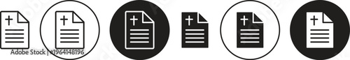 Death certificate icon. flat illustration of vector icon for web UI UX