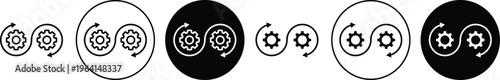 Devops icon. flat illustration of vector icon for web UI UX