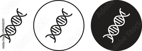 DNA icon. flat illustration of vector icon for web UI UX