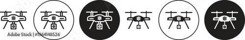 Drone icon. flat illustration of vector icon for web UI UX