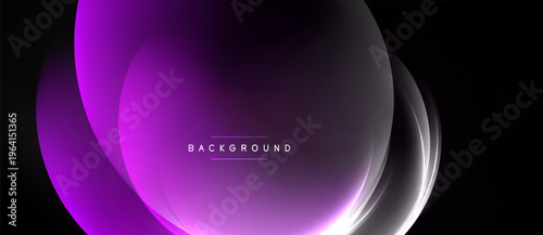 Abstract purple design. Smooth curves create dynamic visual effect. Modern background suitable for presentations, graphics.