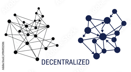Minimalist Decentralized Structure Icons for Network and Blockchain Connectivity