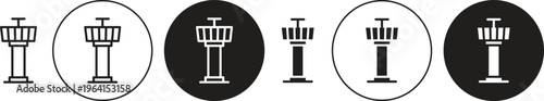 Flight Control tower icon. flat illustration of vector icon for web UI UX