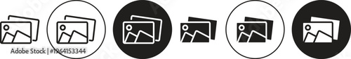 Gallery icon. flat illustration of vector icon for web UI UX