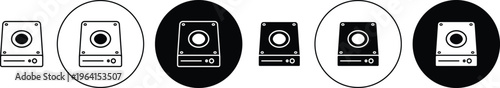 Hard drive icon. flat illustration of vector icon for web UI UX