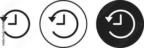 History icon. flat illustration of vector icon for web UI UX