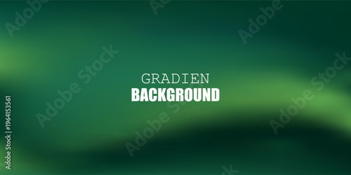 Abstract blurred gradient mesh background in green.