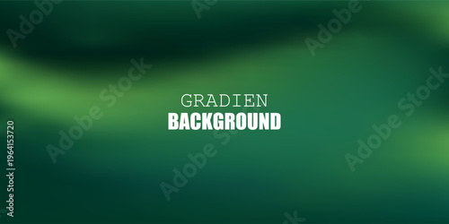 Abstract blurred gradient mesh background in green.