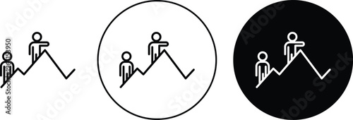 Leadership icon. flat illustration of vector icon for web UI UX