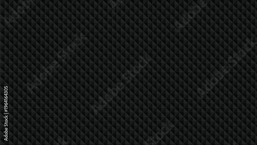 Premium black diamond pyramid texture background with 3D effect for luxury automotive and high end tech product branding