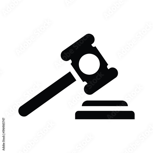 Gavel Auction Hammer Legal Judgment Symbol Commerce
