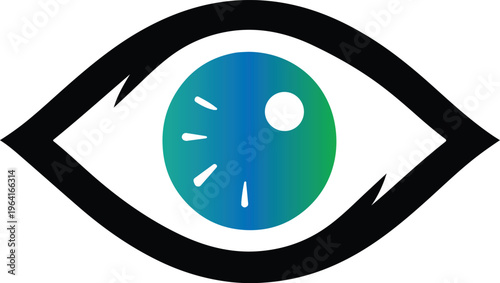 A human eye logo vector