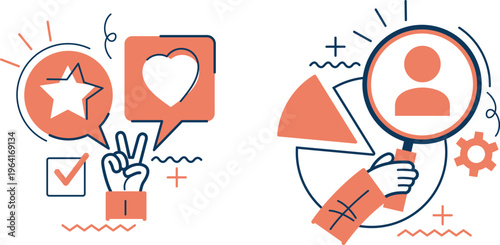 Positive and negative social media interactions and user verification concepts