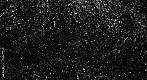 Black Scratched Texture Background with White Marks