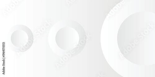 arrière-plan blanc avec forme ronde, arrière-plan abstrait gris, concept de bannière moderne.
