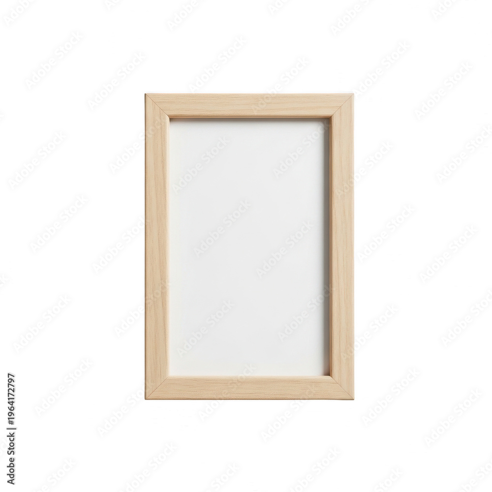 Fototapeta premium Light wooden framed window with a single pane and handle detail