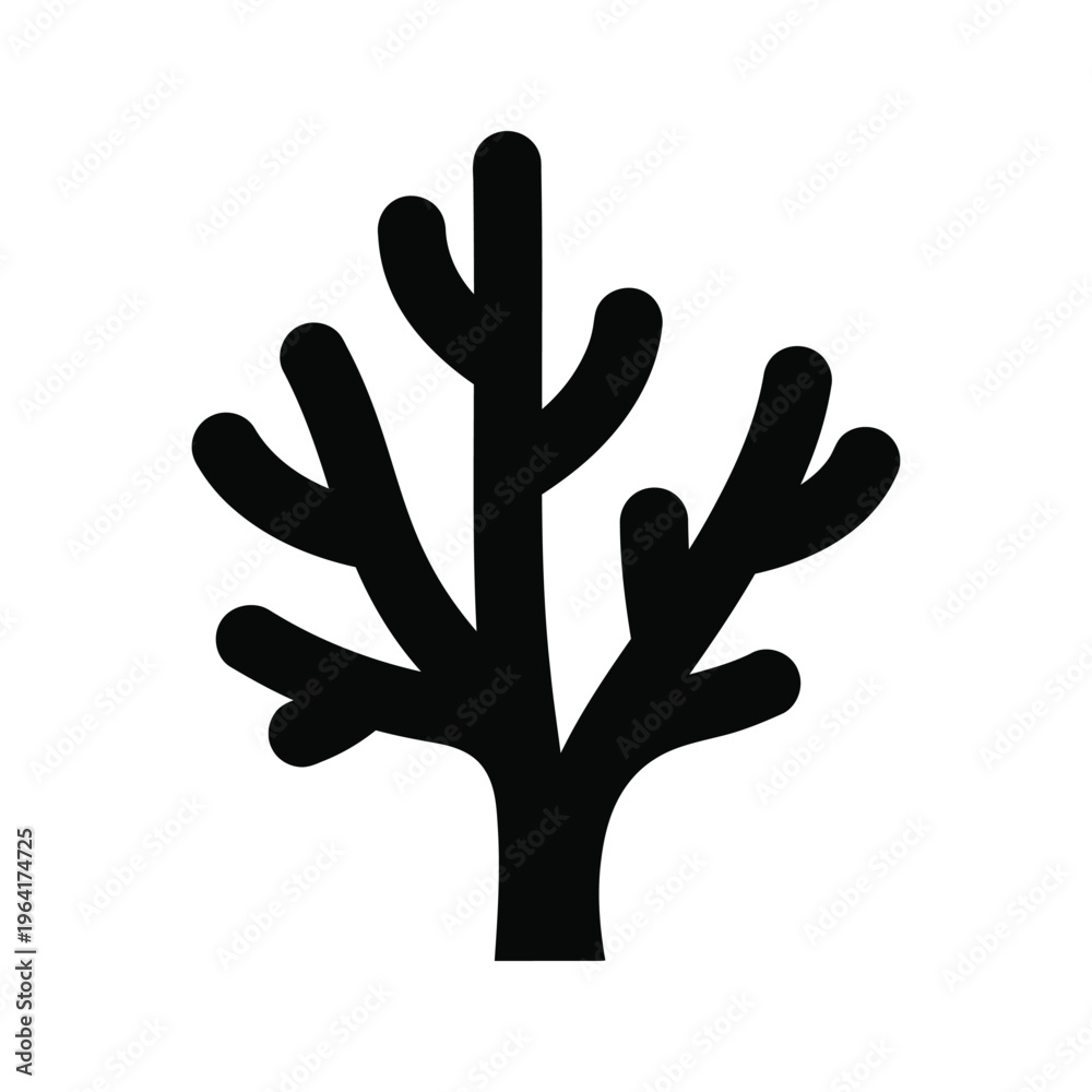Fototapeta premium Tree Silhouette Branching Organic Shape