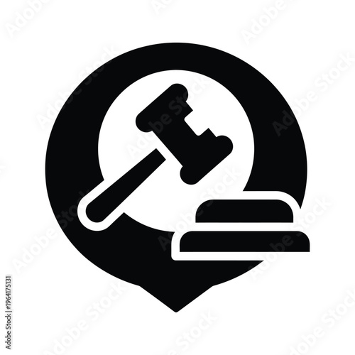 Gavel Location Justice Symbol Commercial