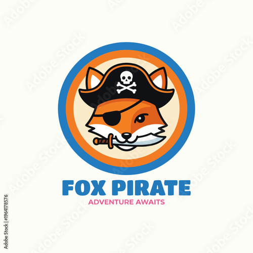 A spirited fox dressed as a pirate with an eyepatch and sword, exuding a sense of adventure and excitement, appealing to fans of fun, fantasy, and daring tales.