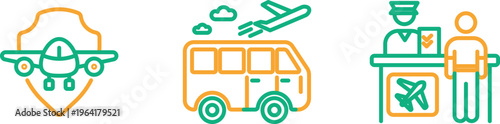 Travel and transportation services illustration
