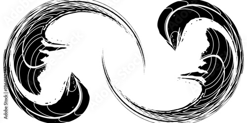 Black tire marks on road, Black rubber tire marks and tread marks, Tire trace track wheels texture and background, Auto tire tread grunge. vector