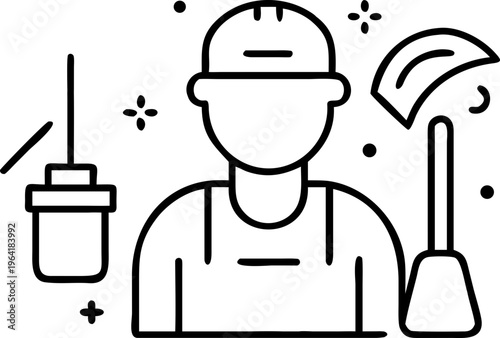 cleaning service svg icon