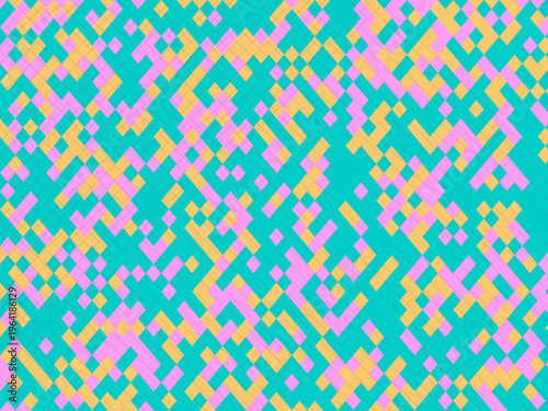 Geometric Argyle Grid Bold Trendy Vector Art Template