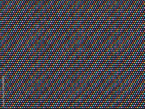 Bold Polka Dots Seamless Repeat Vintage Texture Design