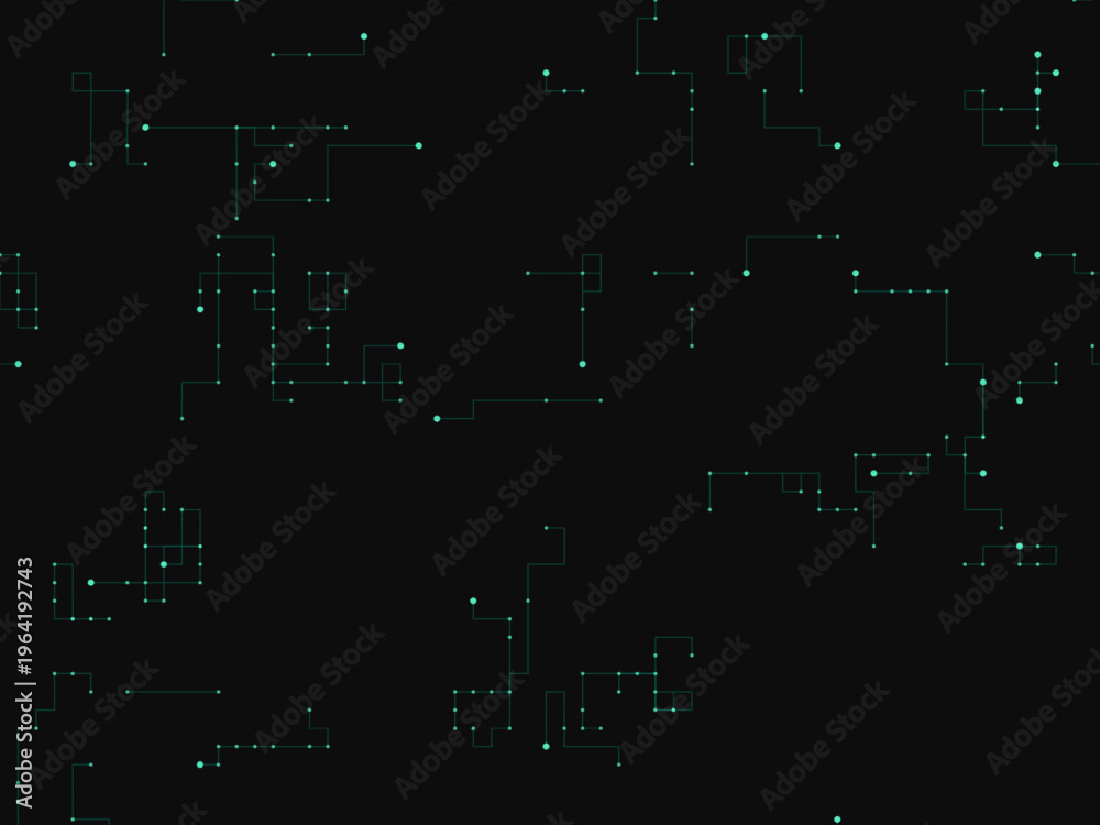 Obraz premium Abstract Digital Pathway Network Science Background Art