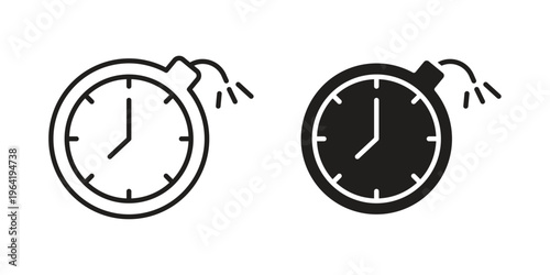 Deadline icon concept design set. Icon Element For Design