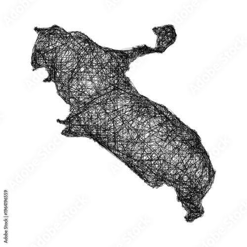 Sketch Ilam outline map design