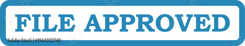 Vector file approved stamp for document control and authorization