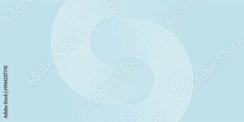 Modern abstract background. Glossy white gradient circle lines. Minimal geometric pattern. Simple graphic elements. Futuristic concept. Suitable for cover, poster, banner, brochure, eps10.