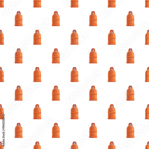 Repeating orange gas cylinders symbolizing fuel and energy supply